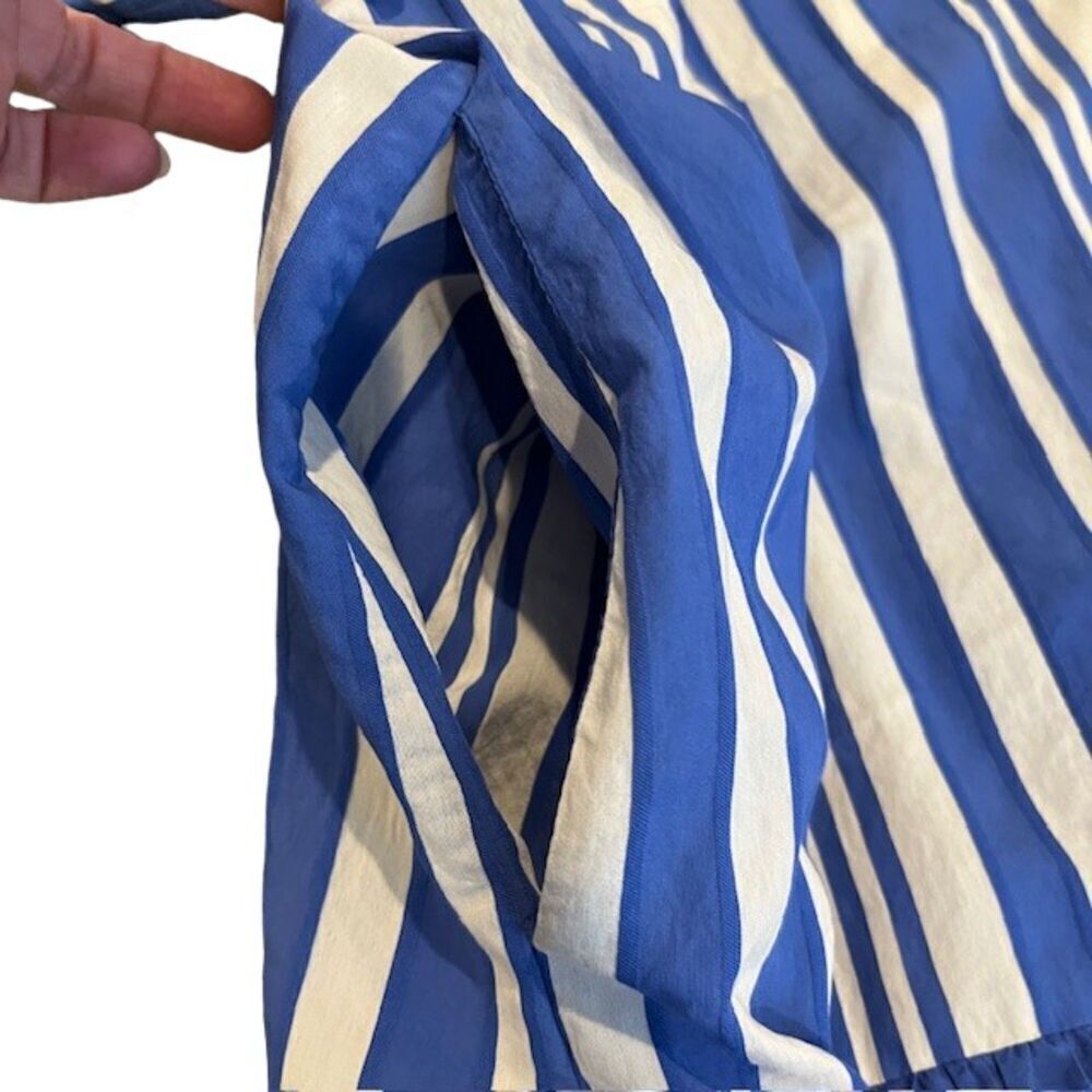 Chinti & Parker Striped Parasol Dress Oversized NO BELT Blue and White Size 6 - Picture 10 of 14